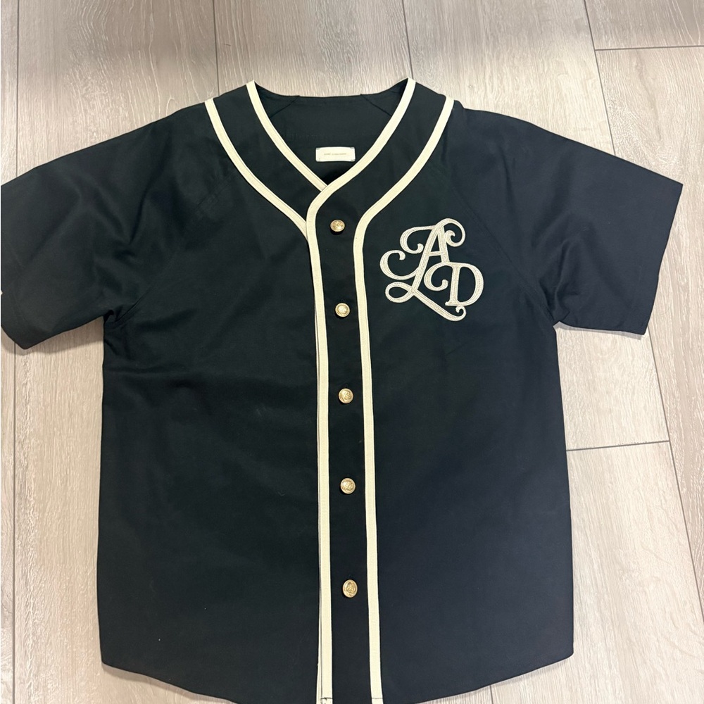 Aime Leon Dore Black Jersey with White Trim Unisex